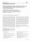 Research paper thumbnail of Density and population structure of the jaguar (Panthera onca) in a protected area of Los Llanos, Venezuela, from 1 year of camera trap monitoring