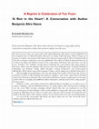 Research paper thumbnail of A Reprint in Celebration of Ten Years, 'A Riot in the Heart': A Conversation with Author Benjamin Alire Sáenz