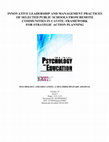 Research paper thumbnail of Innovative Leadership and Management Practices of Selected Public Schools from Remote Communities in Cavite: Framework for Strategic Action Planning