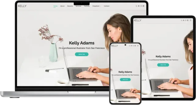 Kelly - Bootstrap CV Resume HTML Template