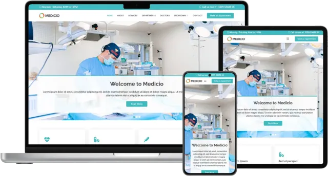 Medicio - Free Medical Template