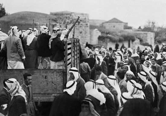 Civil war before Israel's independence