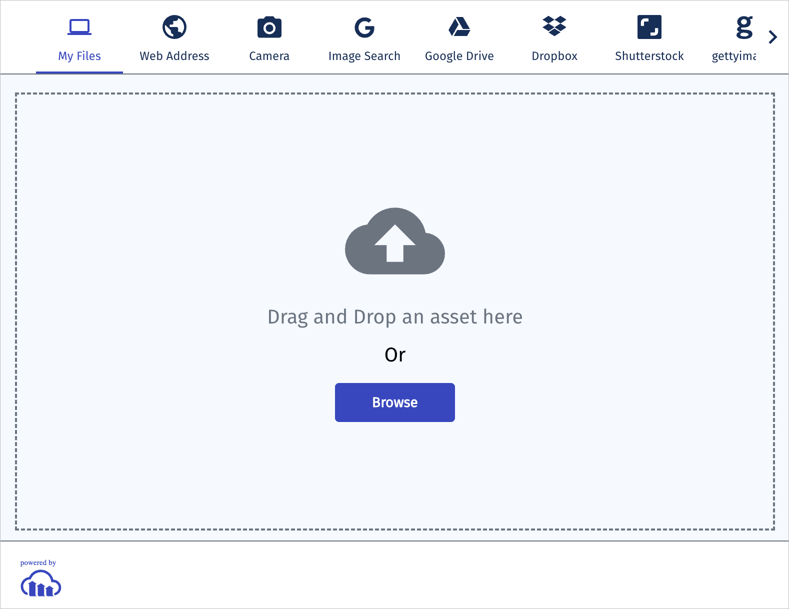 Upload widget for web Upload widget for web