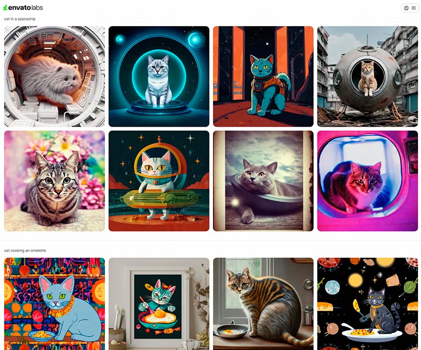 new prompt on Envato AI ImageGen