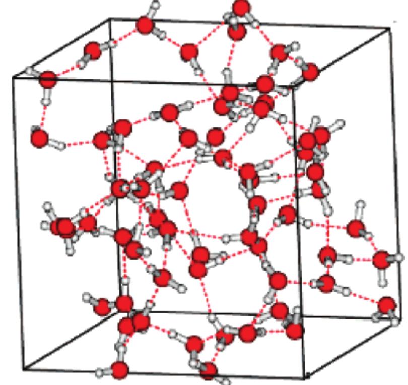 Figure 1. Simulation box used for single point gradient calculation. 