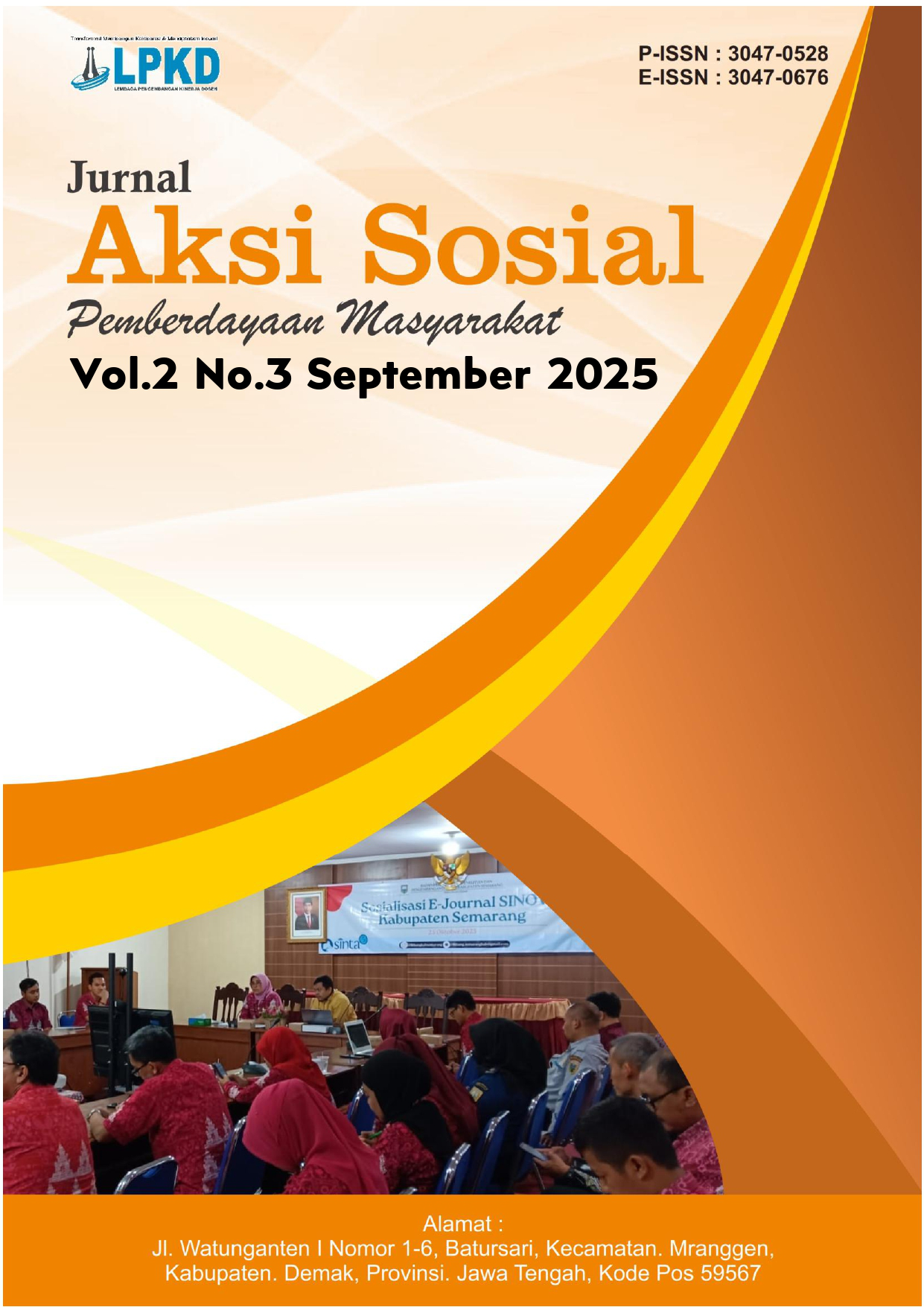 					View Vol. 2 No. 3 (2025): September : Pemberdayaan Masyarakat : Jurnal Aksi Sosial
				