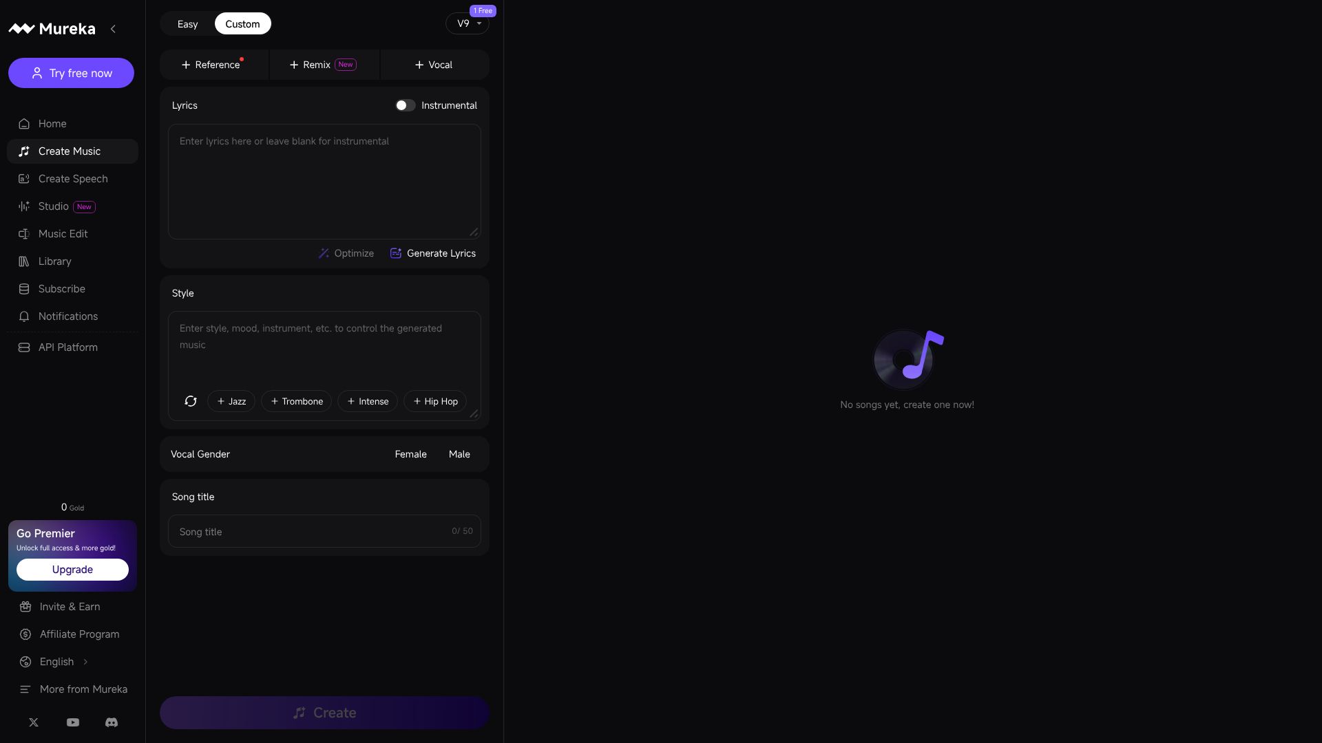 Mureka screenshot