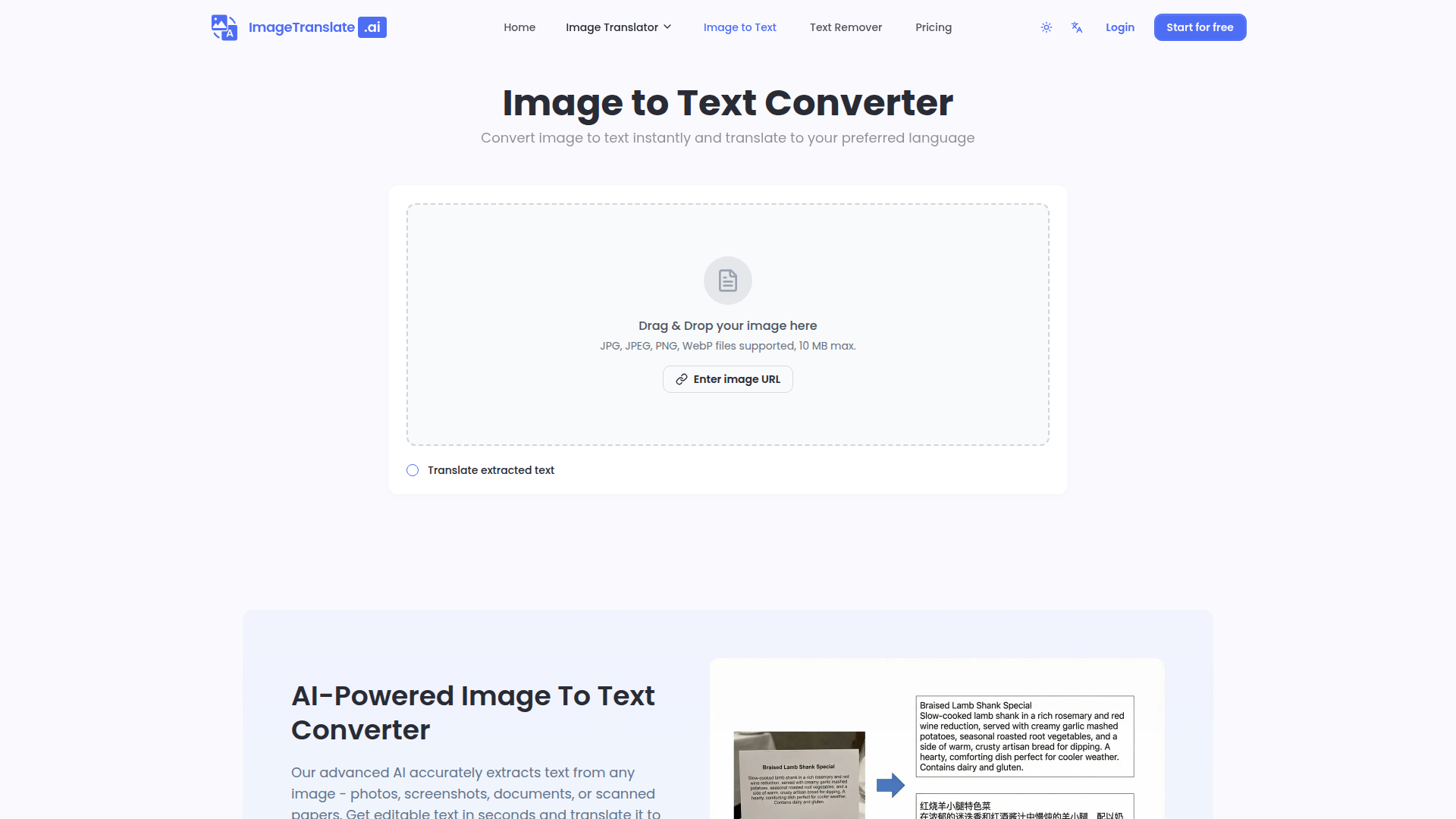 Image to Text Converter