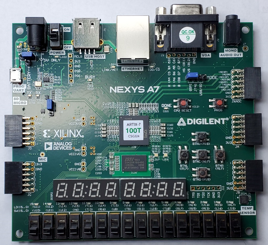 Figure 1.11 – Digilent Nexys A7 board
