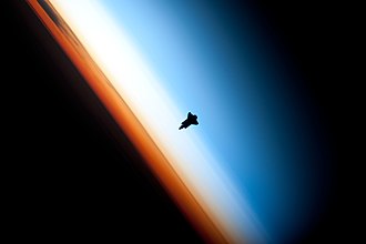 Endeavour silhouette STS-130