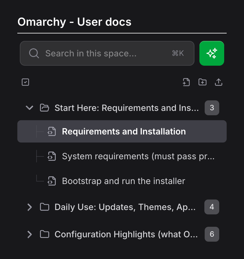 Organize and manage